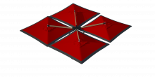 Зонт Quatro 4х4 Схема